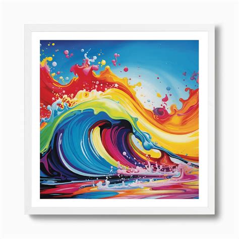 Colorful Wave Art Print by Kt10Designs - Fy