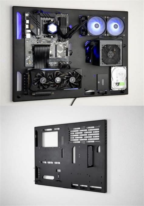 ABK Design Wall-Mount PC Case | Wall mounted pc, Desk pc build, Custom ...