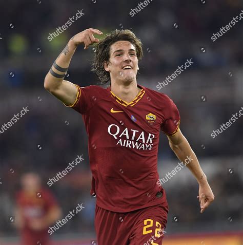 Romas Nicolo Zaniolo Celebrates His Goal Editorial Stock Photo Stock