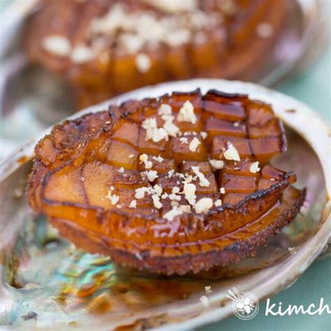 Pan Fried Abalone Recipe With Soy Glaze Kimchimari