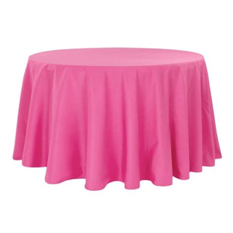 Nappe Ronde Polyester Fucshia Diam 270 Location