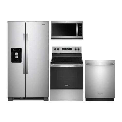 Explore Whirlpool Cu Ft Side By Side Refrigerator Electric Range