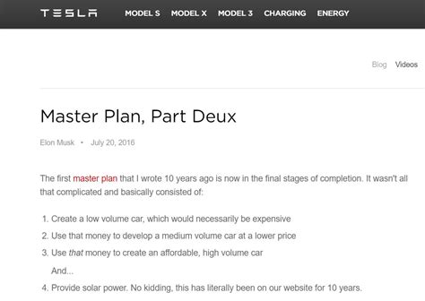 Elon Musk Releases Master Plan Part Deux Victoria Ev Club