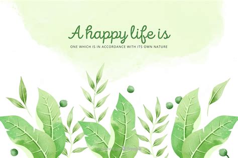 Premium Vector | Nature background with quote