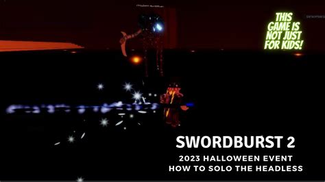 Swordburst 2 2023 Halloween Event How To Solo The Headless Horseman