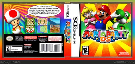 Mario Party Ds Nintendo Ds Box Art Cover By Penguin