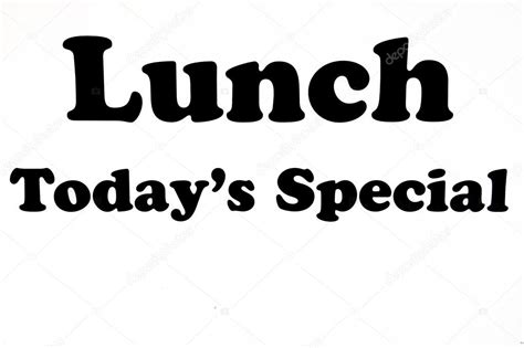 Todays special sign | Lunch, today's special sign — Stock Photo ...