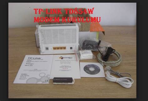 Tp Link Td W Modem Kurulumu Resimli Anlat M Sosyal Destek