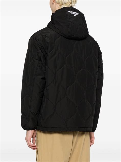 Aape By A Bathing Ape® Quilted Ripstop Padded Jacket Black Farfetch