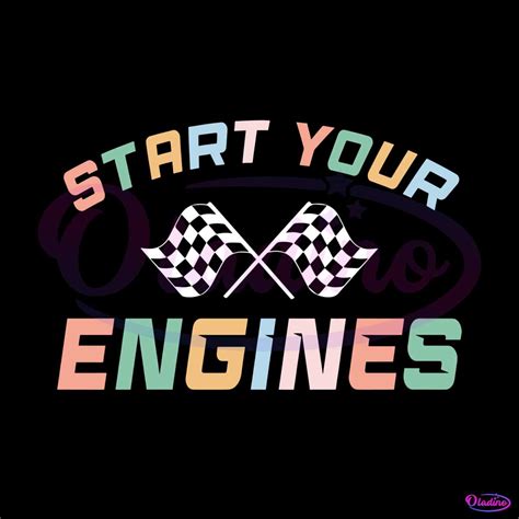 Race Day Start Your Engines Svg Graphic Design Files