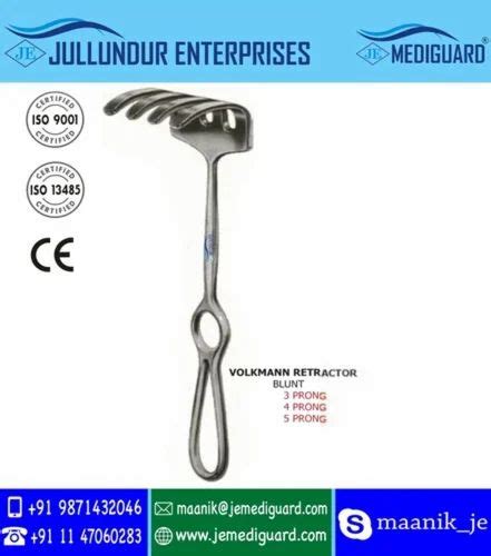 Stainless Steel Volkmann Retractor For Hospital Clinic At Piece