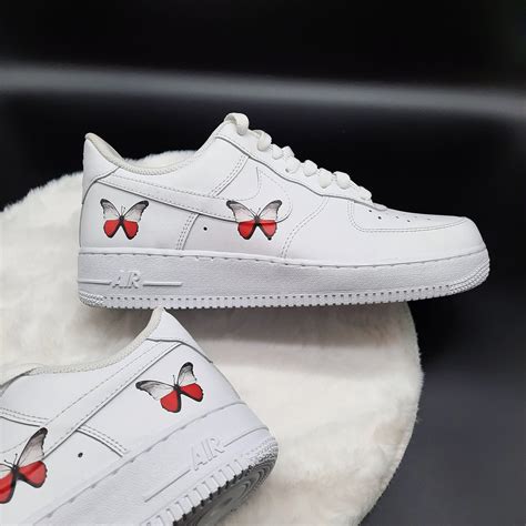 Happy Creative Air Force 1 Polen Schmetterlinge Custom Sneaker In