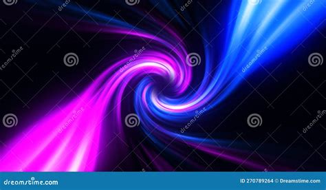 Abstract Blue Purple Swirl Twisted Abstract Tunnel Stock Illustration