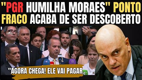 FIM DA DITADURA DA TOGA PGR SE MANIFESTA CONTRA ABUSOS DE MORAES O