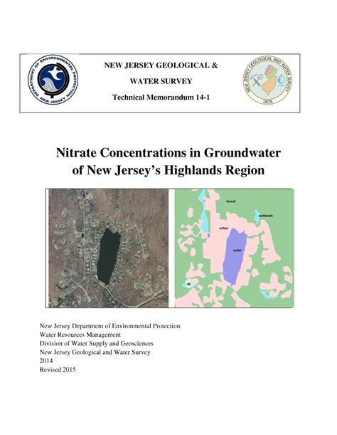 Njdep Nj Geological Survey Technical Reports