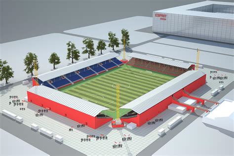 NUSSLI Builds Temporary Stadium for Fortuna Dusseldorf