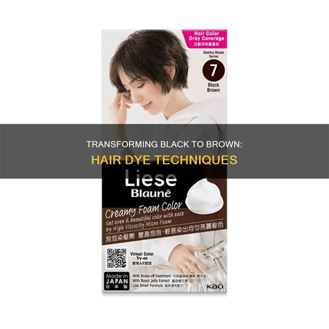how to get brown hair from black hair