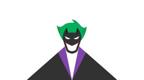 80675 Joker Supervillain Superheroes Minimalism Minimalist Artist