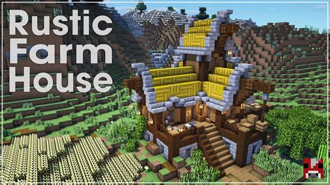 Let S Build A RUSTIC FARM HOUSE Minecraft Timelapse YouTube