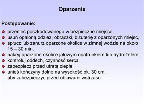 Kurs Stra K W Ratownik W Osp Temat Pierwsza Pomoc Przedmedyczna