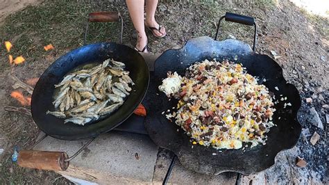 Fizemos Piaba Frita E Arroz Carreteiro Queijo No Disco De Arado