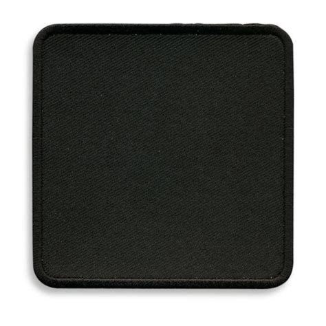 Black 3 Inch Square Blank Patch With Embroidered Border Etsy