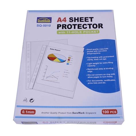 Bìa lỗ Suremark SQ 5010 A Sheet Protector độ dày 0 1mm Shopee Việt Nam