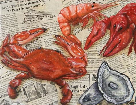 Seafood Special Edition By Joann Wheeler Seafood Art Louisiana Art