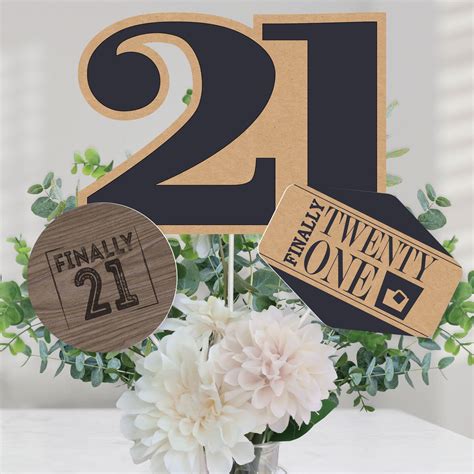 Big Dot Of Happiness Finally 21 21st Birthday Party Centerpiece