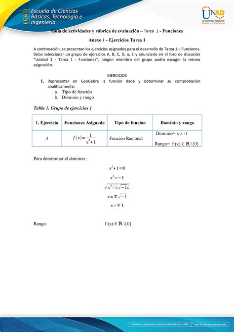 Anexo Ejercicios Tarea Gu A De Actividades Y R Brica De