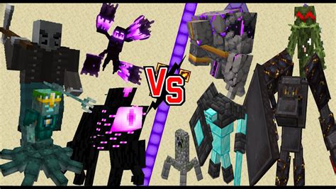 Minecraft Mobs Battle Part 3 Dream Craft Battle Youtube