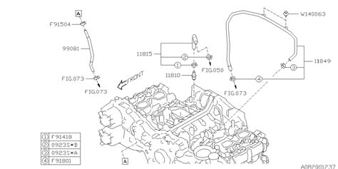 1985 Subaru GL10 Pcv Valve Hose Pipe Pcv Valve Control Cooling