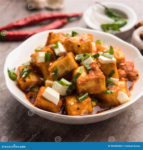 Dry Chilly Paneer Stock Illustration Illustration Of Cuisine 303485853