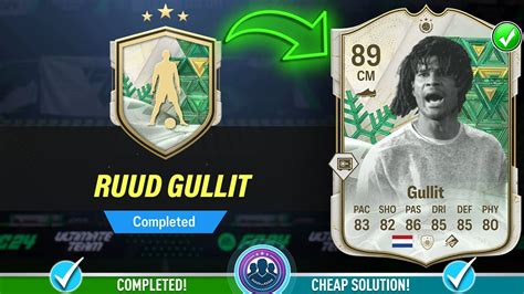 89 Winter Wildcards Icon Ruud Gullit SBC Completed Cheap Solution