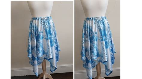 The Easiest Method To Cut And Sew A Perfect Handkerchief Skirt