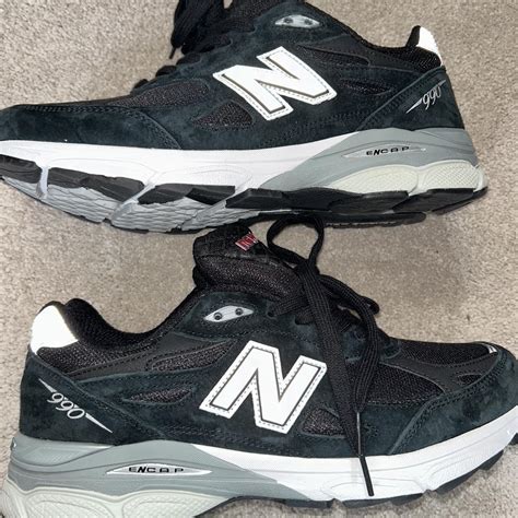 NEW BALANCE 990 Black Never Worn No box Size 10 - Depop