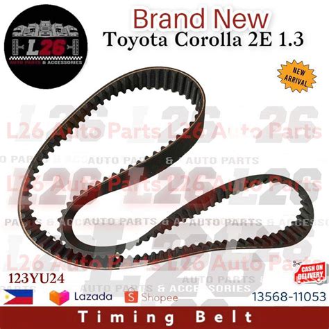 Toyota Genuine Timing Belt Toyota Corolla 2E Engine 123 Teeth 13568