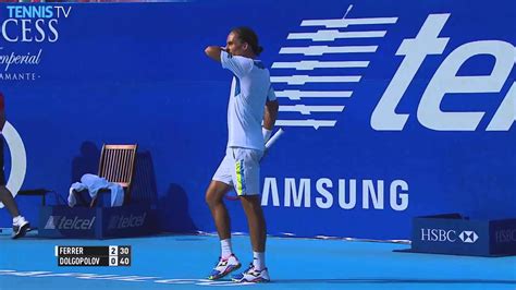 Ferrer Backhand Lob Hot Shot Acapulco 2016 Youtube