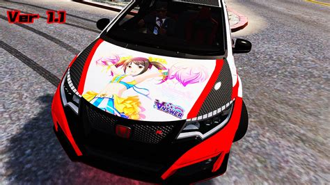 2015 Honda Civic Type R Fk2 Itasha Livery Gta 5 Mods