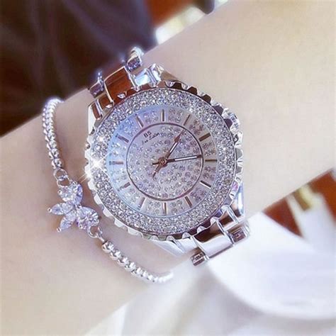 Sharphy Montre Femme De Marque Luxe Diamant Bracelet Quartz