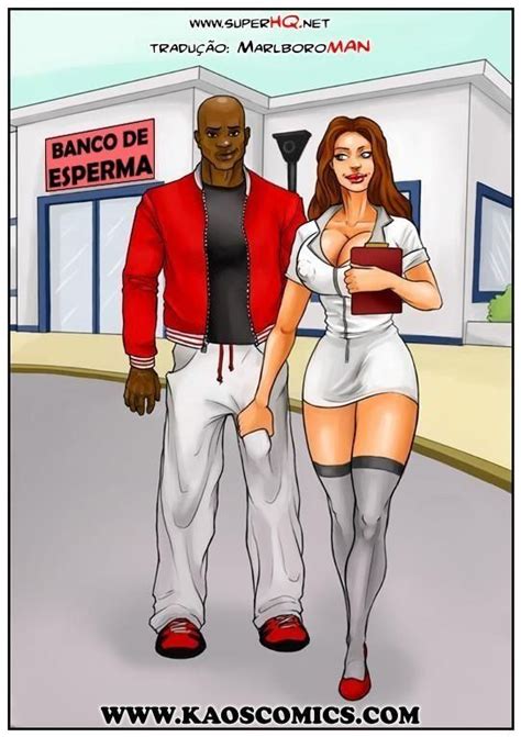 Banco de Esperma 1 Quadrinhos eróticos interraciais Hentai Brasil