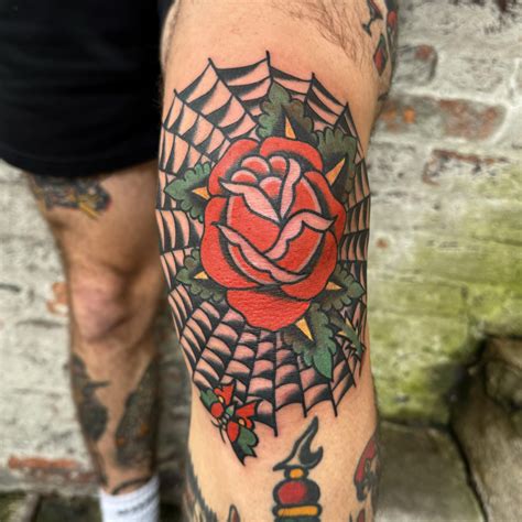 Knee Done By Eli Quinters Rtraditionaltattoos