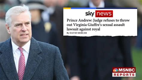 Prince Andrew Faces Major Lawsuit In The Us