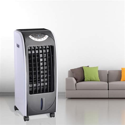 Yescom 6l Water Tank Evaporative Air Cooler Remote Control Portable Fan Ionizer Humidifier