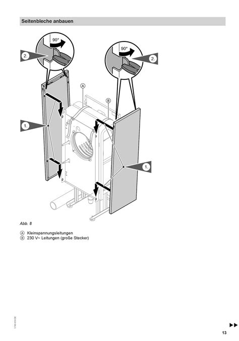 Seitenbleche Anbauen Viessmann Vitocrossal Montageanleitung