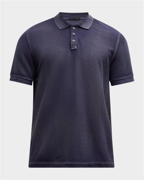 ATM Anthony Thomas Melillo Men S Washed Pique Polo Shirt Neiman Marcus