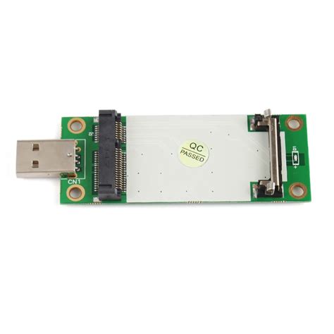 Mini PCI E Wireless WWAN Card to USB Adapter Card with SIM Card Slot ...