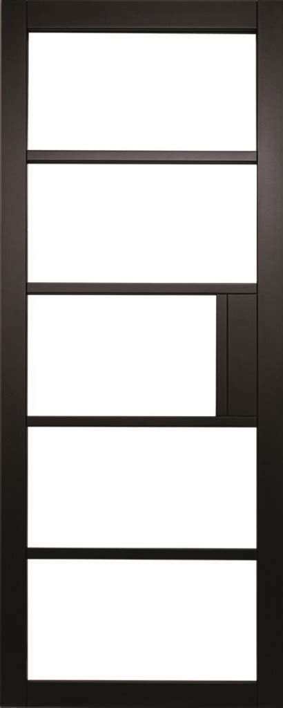 Black Venice Internal Door Clear Glass Doorphoria