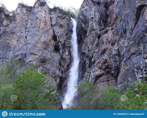 Cascada Unterer Mattbachfall En Weisstannen Foto De Archivo Imagen De