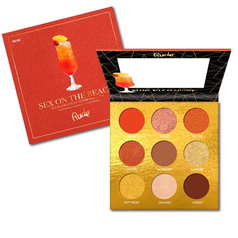 Rude Paleta De Sombras 9 Colores Sex On The Beach Rude Inc Mujer Aromas Y Recuerdos